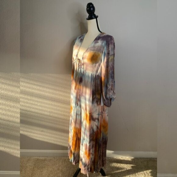 NWT Young Fabulous & Broke Dawn Tie Dye Maxi Dress - Picture 5 of 13